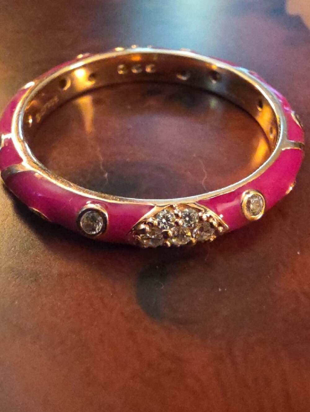Diamonique Ring Set Sterling Silver Size 10 - Picture 7 of 12